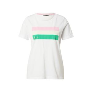 NÜMPH Tričko 'CARINA'  krémová / svetlozelená / ružová / biela
