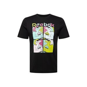 Reebok Sport Funkčné tričko  čierna / zelená / opálová / ružová