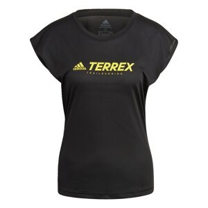 adidas Terrex Funkčné tričko  čierna / žltá
