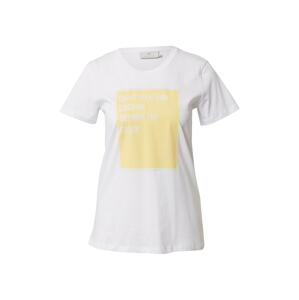 Kaffe T-Shirt 'Vita'  biela / žltá