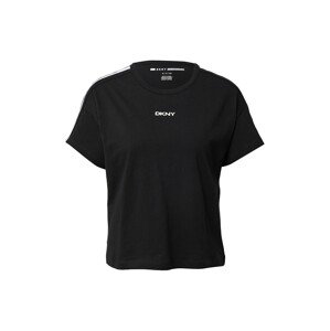 DKNY Performance Funkčné tričko  čierna / biela