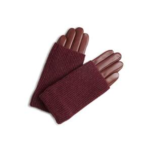 MARKBERG Prstové rukavice  burgundská