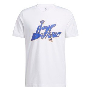 ADIDAS PERFORMANCE Funkčné tričko  biela / modrá / oranžová