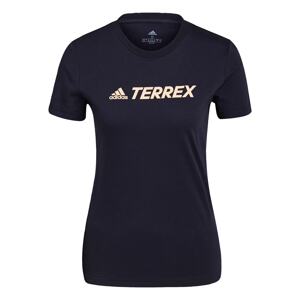 adidas Terrex Funkčné tričko  tmavomodrá / broskyňová