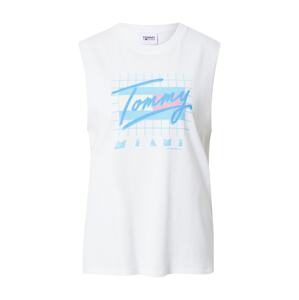 Tommy Jeans Top  nebesky modrá / svetlomodrá / ružová / biela