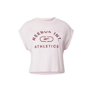 Reebok Sport Funkčné tričko  ružová / vínovo červená