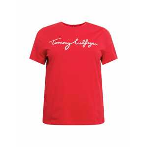 Tommy Hilfiger Curve Tričko  červená / biela