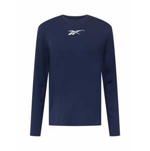 Reebok Sport Funkčné tričko  námornícka modrá / biela