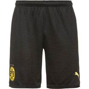 PUMA Športové nohavice 'Borussia Dortmund'  čierna / zlatá žltá