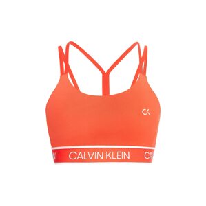 Calvin Klein Performance Športová podprsenka  biela / svetlooranžová