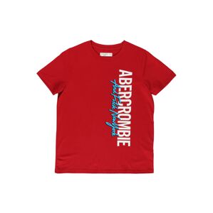 Abercrombie & Fitch Tričko 'MAY'  červená / biela / svetlomodrá