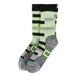 Stance Športové ponožky 'SLATS'  svetlozelená / sivá melírovaná / čierna
