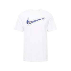 Nike Sportswear Tričko  biela / tmavomodrá / marhuľová