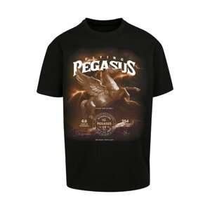 Mister Tee Tričko 'Pegasus'  čierna / biela / medová
