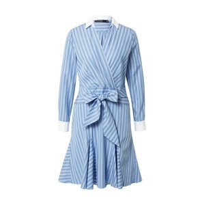 Lauren Ralph Lauren Košeľové šaty 'INEZ'  modrá / kobaltovomodrá / biela