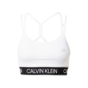 Calvin Klein Performance Športová podprsenka  biela / čierna / svetlosivá