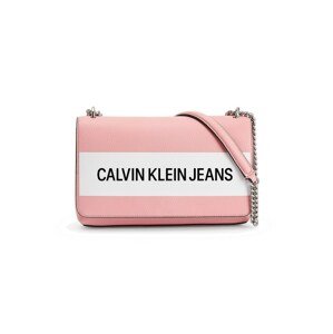 Calvin Klein Jeans Taška cez rameno  ružová / biela / čierna