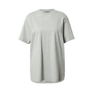 Nike Sportswear Oversize tričko  sivá melírovaná / biela