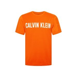 Calvin Klein Performance Funkčné tričko  oranžová / biela