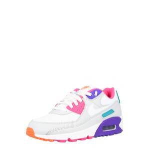 Nike Sportswear Nízke tenisky 'Air Max 90'  svetlosivá / biela / ružová / tyrkysová / tmavofialová