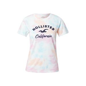 HOLLISTER Tričko  ružová / svetlooranžová / tyrkysová / biela