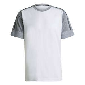 ADIDAS PERFORMANCE Funkčné tričko  biela / sivá / tmavosivá