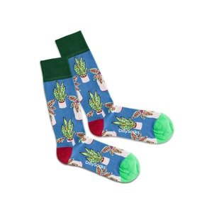 DillySocks Ponožky 'Sea Pottery'  nebesky modrá / trávovo zelená / limetová / žltá / červená