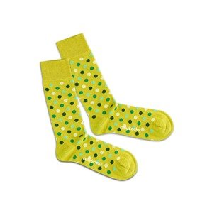 DillySocks Ponožky 'Leafy Confetti'  trstinová / smaragdová / jedľová / mätová / krémová
