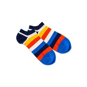DillySocks Ponožky 'Multi Line'  modrá / námornícka modrá / žltá / biela / svetločervená
