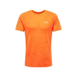 UNDER ARMOUR Funkčné tričko 'Streaker'  oranžová / strieborná