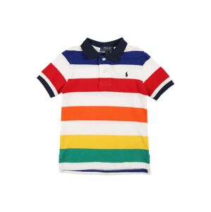 POLO RALPH LAUREN Tričko  biela / zelená / námornícka modrá / oranžová / červená