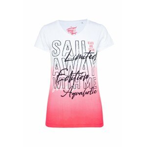 Soccx T-Shirt  ružová / biela / koralová