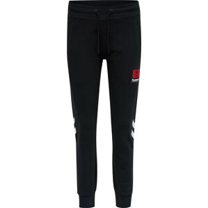 Hummel Športové nohavice 'ALULA'  čierna / biela / ohnivo červená