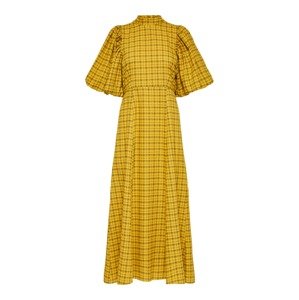 SELECTED FEMME Šaty  hnedá / žltá