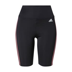 ADIDAS PERFORMANCE Športové nohavice  čierna / ružová / biela