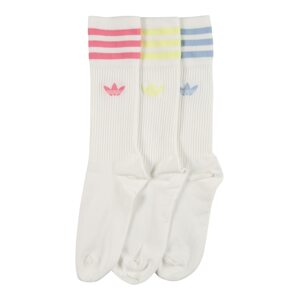 ADIDAS ORIGINALS Ponožky  biela / neónovo žltá / dymovo modrá / rosé