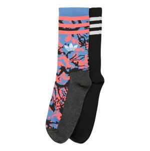 ADIDAS ORIGINALS Ponožky 'ADVENTURE'  tmavosivá / čierna / biela / koralová