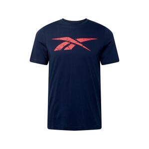 Reebok Sport Funkčné tričko  námornícka modrá / červená