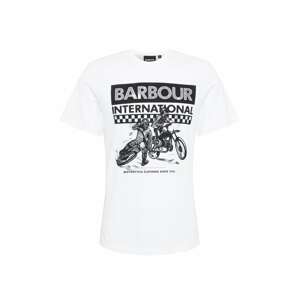 Barbour International Shirt  biela / čierna