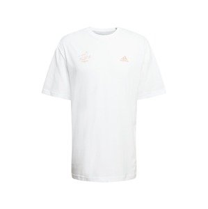 ADIDAS PERFORMANCE Funkčné tričko  biela / broskyňová
