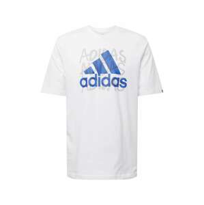 ADIDAS PERFORMANCE Funkčné tričko  modrá / svetlosivá / biela