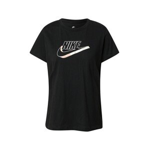 Nike Sportswear Tričko  čierna / biela / svetložltá / svetločervená