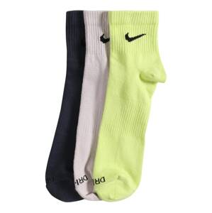 NIKE Športové ponožky  tmavomodrá / biela / svetlozelená