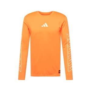 ADIDAS PERFORMANCE Funkčné tričko 'FB HYPE'  oranžová / biela