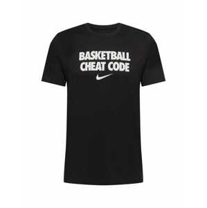 NIKE Funkčné tričko 'Cheat Code'  čierna / biela