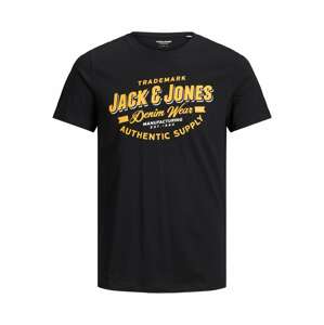 Jack & Jones Junior Tričko  žltá / čierna / biela