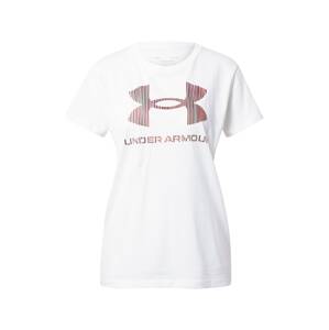 UNDER ARMOUR Funkčné tričko  biela / ružová / čierna