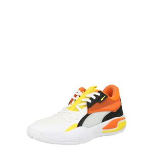 PUMA Športová obuv 'Court Rider 59th Street'  žltá / oranžová / čierna / biela
