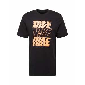 Nike Sportswear Tričko  čierna / svetlooranžová