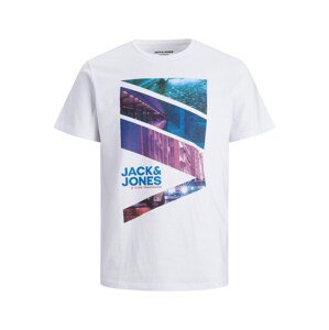 Jack & Jones Junior Tričko 'Urban-City'  biela / zmiešané farby